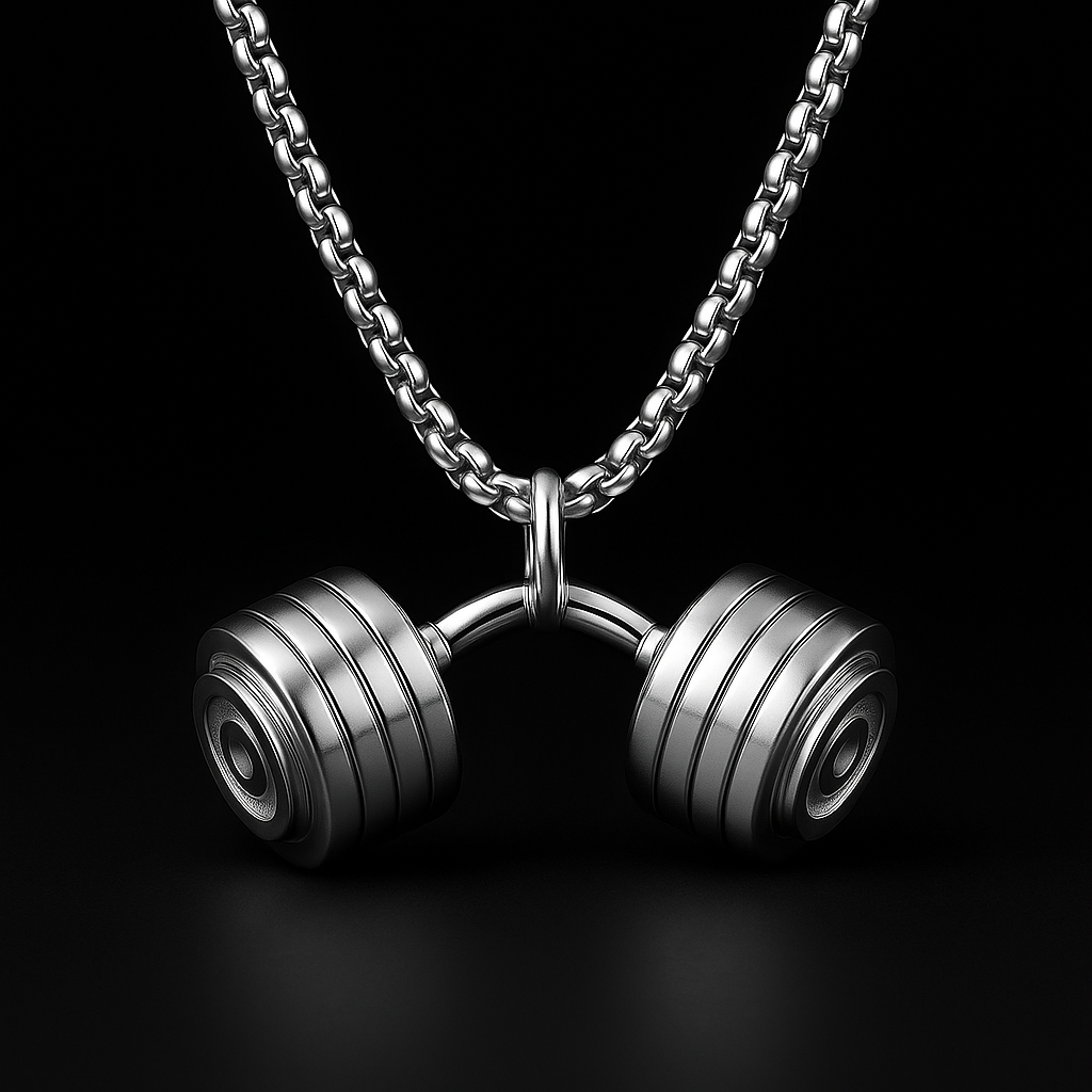 Curved Dumbbell Necklace
