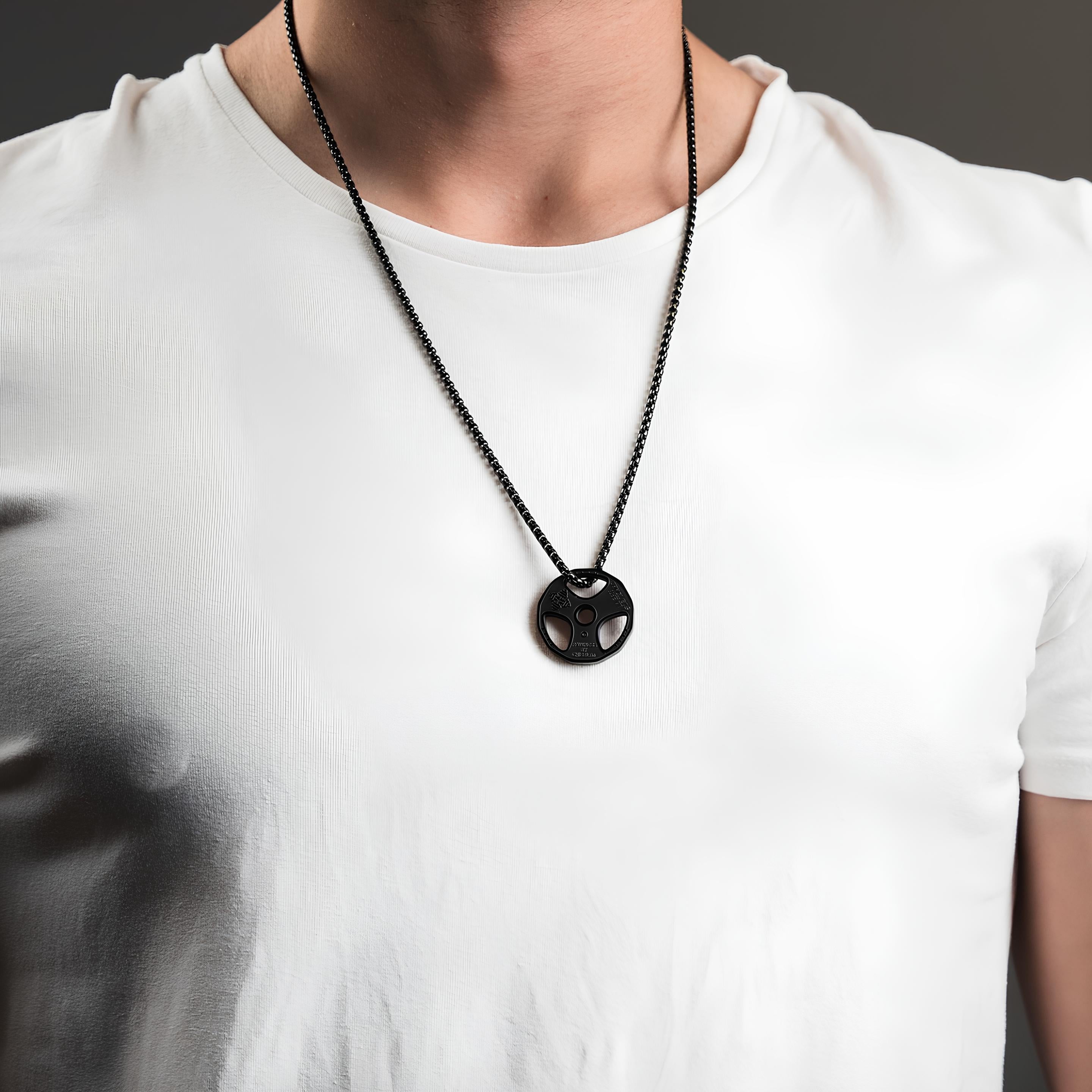 Weight Plate Necklace | Gym Jewelry | Power Plate Pendant