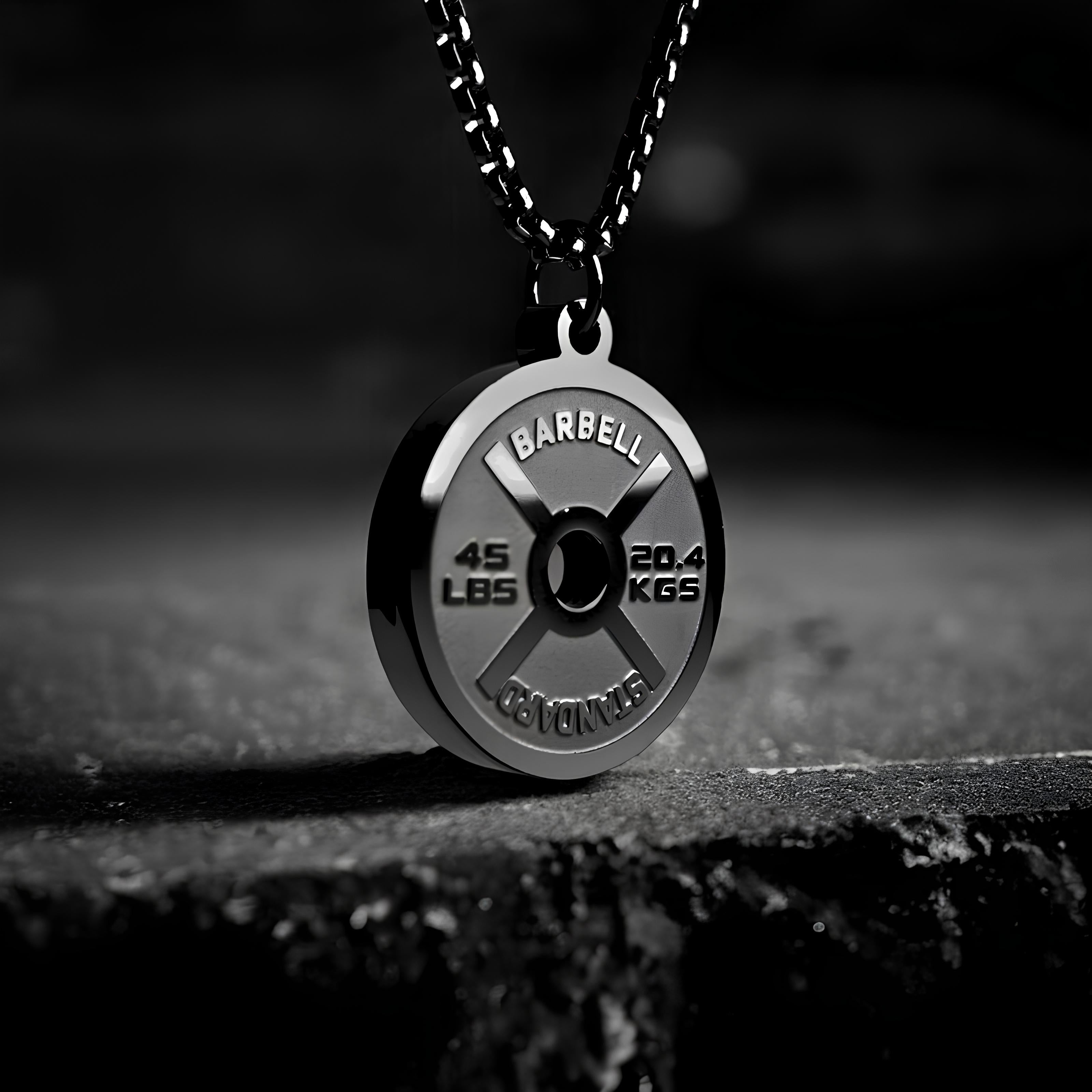 Weight Plate Necklace | Gym Jewelry | Classic Weight Plate Necklace