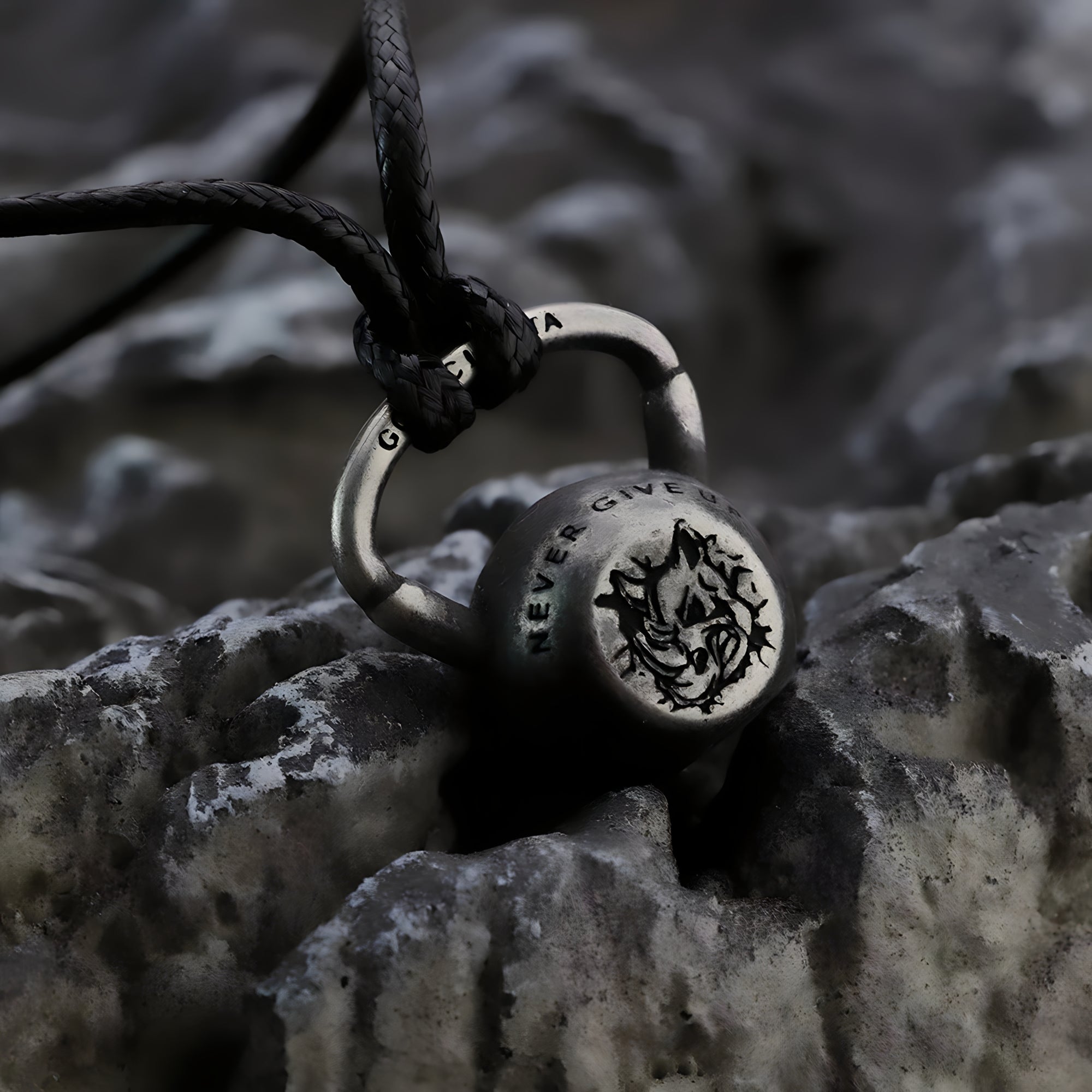SAGEGASAGE☆Kettlebell Necklace Fitness Necklace | Premium Titanium | Kettlebell Necklace