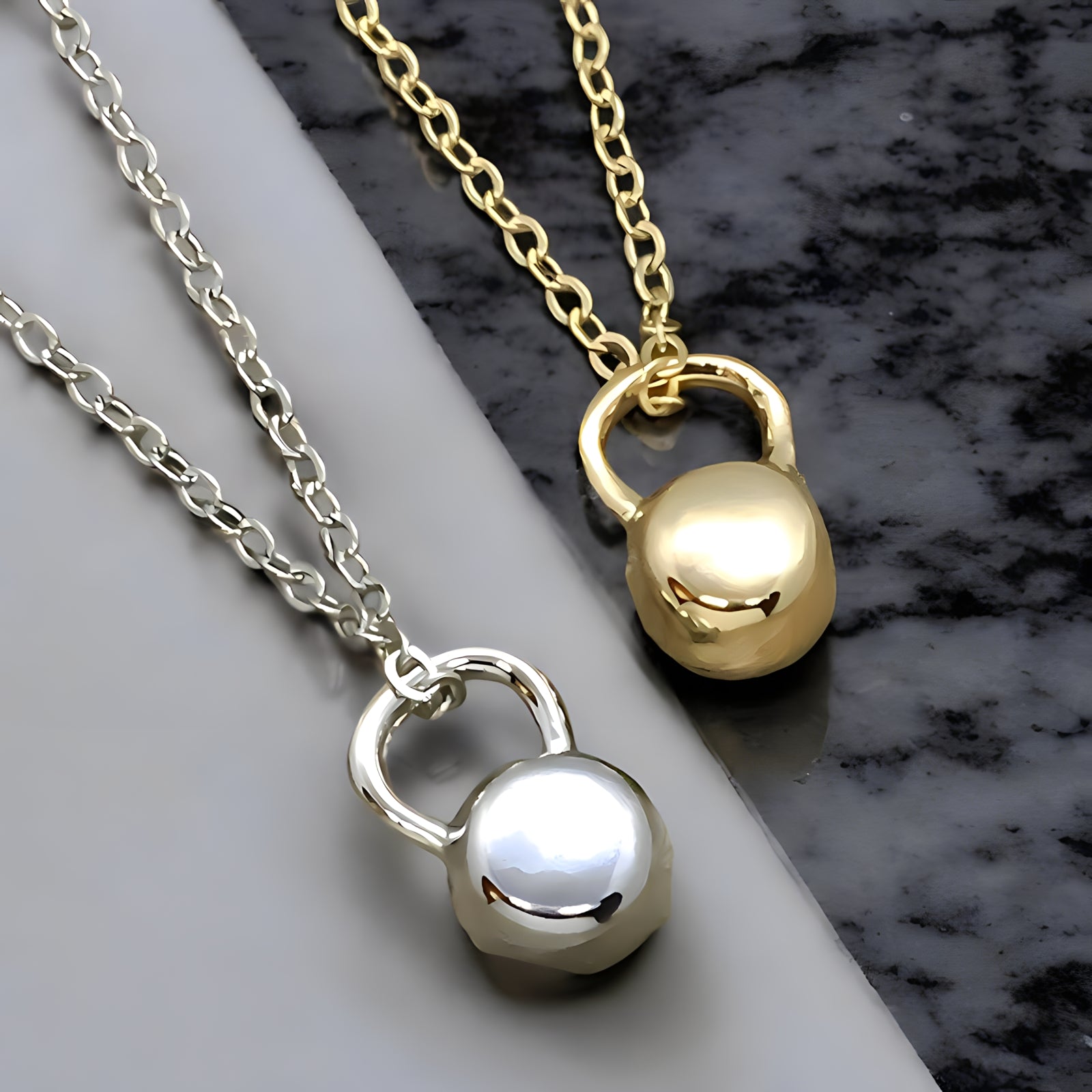 Mini Kettlebell Necklace